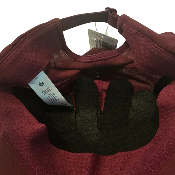 lululemon Burgundy Deep Luxe Baller Hat Athletic Lightweight Cap NWT - Picture 4 of 9